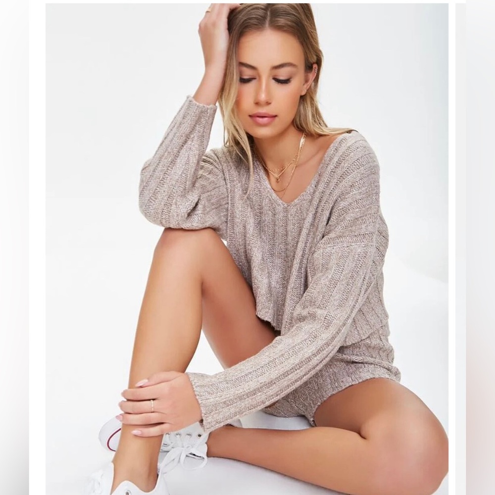 Forever 21 Ribbed Cropped Sweater